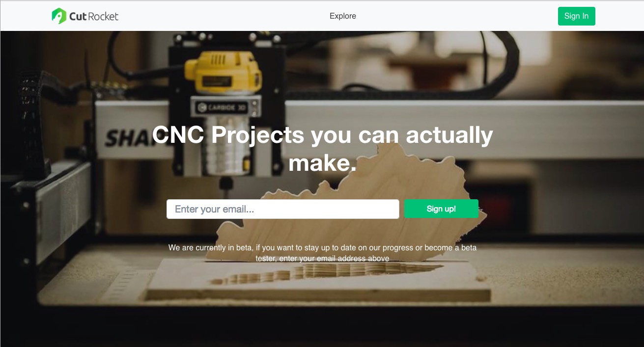CutRocket - A CNC Project Sharing Site